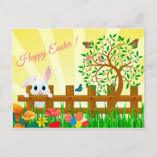 Happy Easter Holiday Postcard