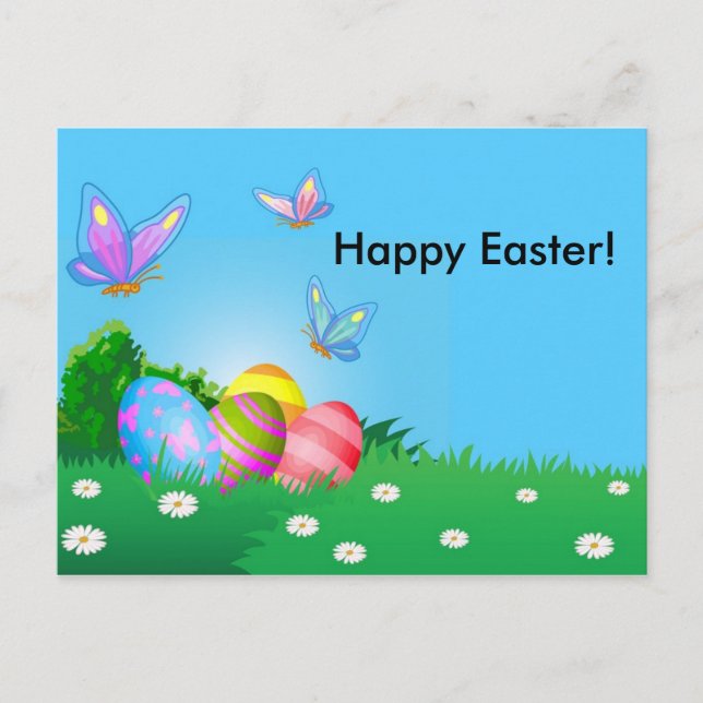 Happy Easter! Holiday Postcard (Front)
