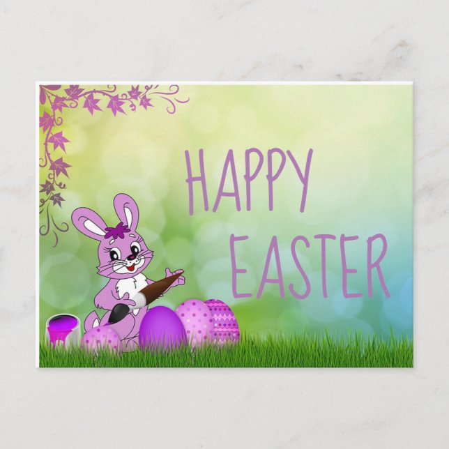Happy Easter Holiday Postcard (Front)