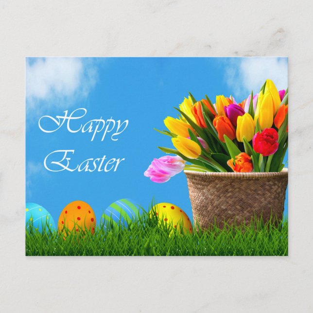 Happy Easter Holiday Postcard (Front)