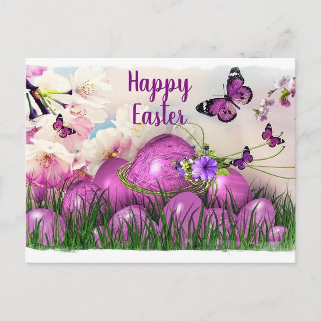 Happy Easter Holiday Postcard (Front)
