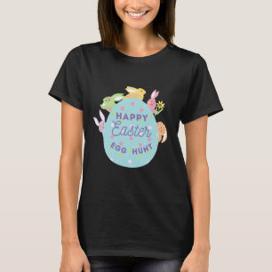 Happy Easter Holiday Rabbit Wishes Funny T-Shirt