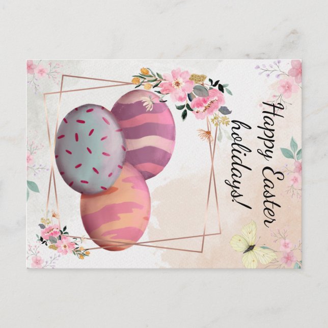 Happy Easter holidays  Postcard (Front)