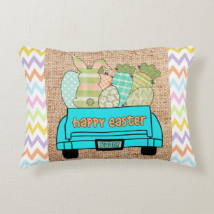 Happy Easter Home Decor throw pillow
