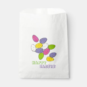 Happy Easter Homemade Speckled Pastel Candy Eggs Favour Bag