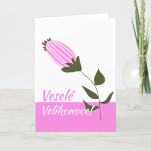 Happy Easter in Czech Holiday Card