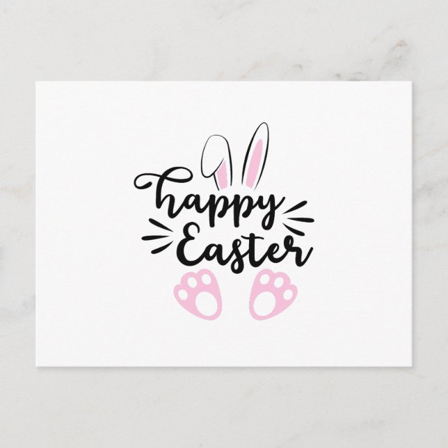 Happy Easter Invitation Postcard (Front)
