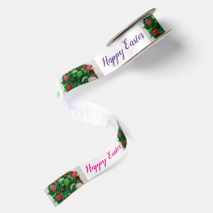 Happy Easter Jelly Candies 1.5" Satin Ribbon