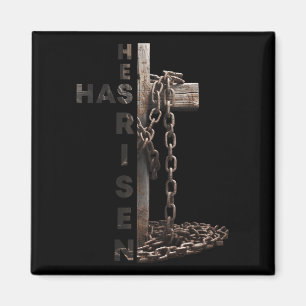 Happy Easter Jesus He Has Risen Religious Christia Magnet