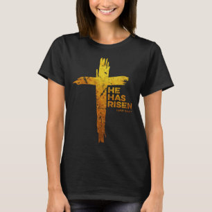 Happy Easter Jesus He Has Risen Religious Christia T-Shirt