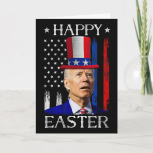 Happy Easter Joe Biden Confused 4th Of July Indepe Card