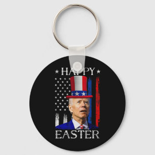 Happy Easter Joe Biden Confused 4th Of July Indepe Key Ring