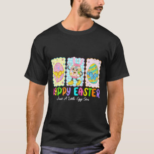 Happy Easter Just A Little Egg-stra Funny Eggs Kid T-Shirt