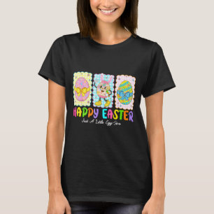 Happy Easter Just A Little Egg-stra Funny Eggs Kid T-Shirt
