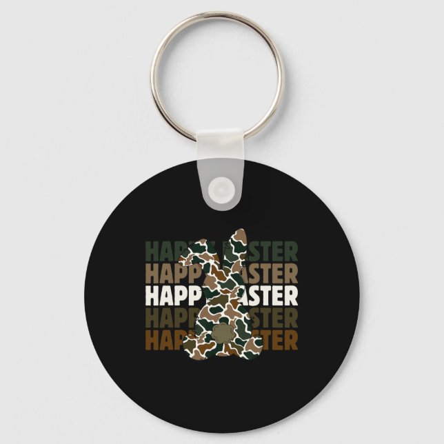 Happy Easter  Key Ring (Front)
