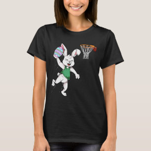 Happy Easter Kids Boys Bunny Dunk Bysketbyll Easte T-Shirt