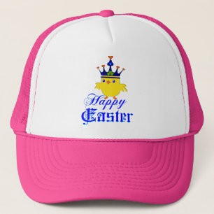 ♫♥Happy Easter King Chicken Fun Trucker Hat♥♪ Hat
