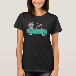 Happy Easter Koala Bunny Riding Truck Boys Toddler T-Shirt