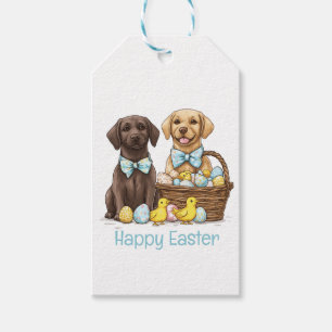 Happy Easter Labrador Retriever Dogs Gift Tags