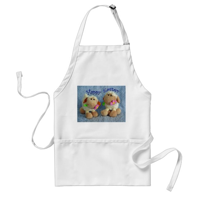Happy Easter Lambs Standard Apron (Front)