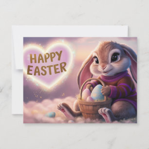 Happy Easter Lapin Poscards 03 Postcard