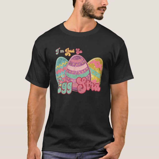 Happy Easter Leopard I'm Just So Egg Stra Easter T T-Shirt (Front)