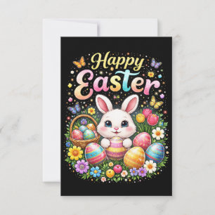 Happy Easter Little Bunny Thank You Card