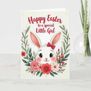 Happy Easter Little Girl Card