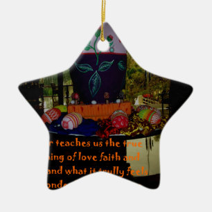 Happy Easter Love Faith and Hope Wishes Ceramic Tree Decoration