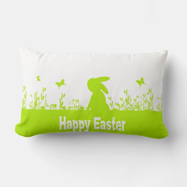 Happy Easter Lumbar Cushion (Front)