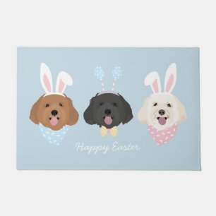 Happy Easter Maltipoo Dogs Doormat