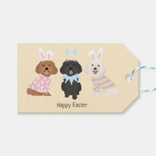 Happy Easter Maltipoo Dogs Gift Tags