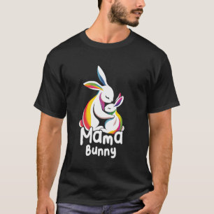 Happy Easter Mama Bunny LGBTQ Pride Month Rabbit T-Shirt