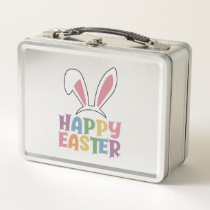 Happy Easter Metal Lunch Box