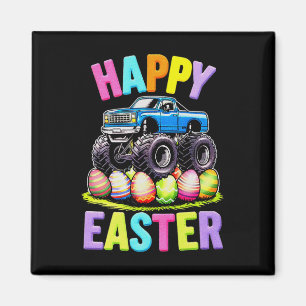 Happy Easter Monster Truck Colourful Egg Hunt  Magnet