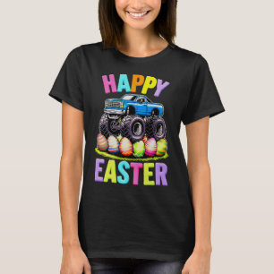 Happy Easter Monster Truck Colourful Egg Hunt T-Shirt
