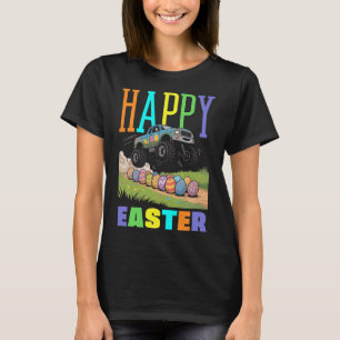Happy Easter Monster Truck Cool Digger Boys Kids T T-Shirt