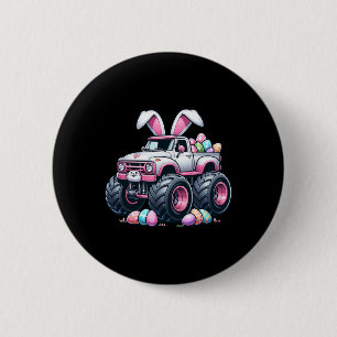 Happy Easter Monster Truck Easter Bunny Monster Tr 6 Cm Round Badge