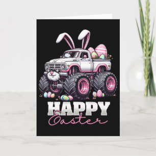 Happy Easter Monster Truck Easter Bunny Monster Tr Card