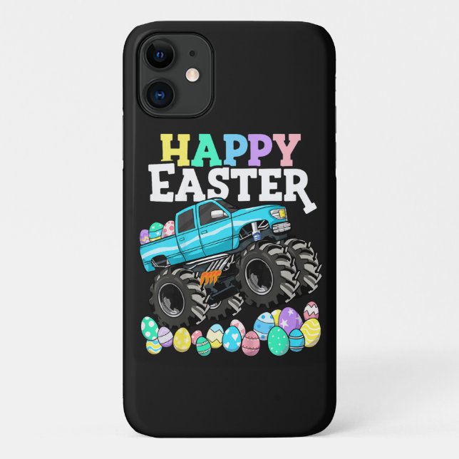Happy Easter Monster Truck Easter Eggs Case-Mate iPhone Case (Back)