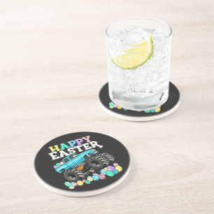Happy Easter Monster Truck Easter Eggs Coaster