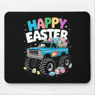 Happy Easter Monster Truck Easter Eggs Toddler Boy Mouse Pad