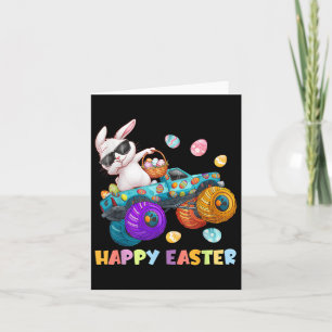 Happy Easter Monster Truck Easter Eggs Toddler Kid Card