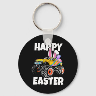 Happy Easter Monster Truck Easter Eggs Toddler Kid Key Ring