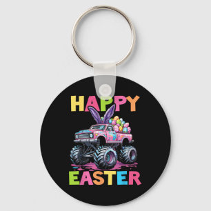 Happy Easter Monster Truck Easter Eggs Toddler Kid Key Ring