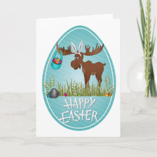 Happy Easter Moose Card
