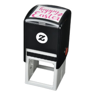 Happy Easter Multi-coloured Easter Egg Typography Self-inking Stamp