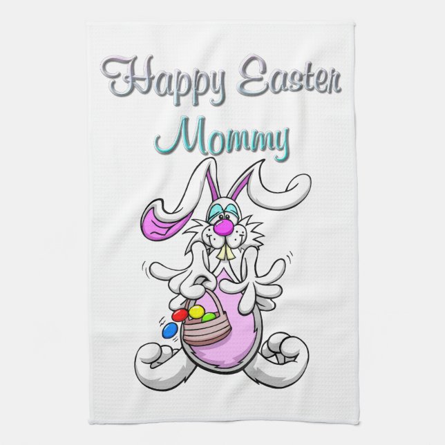 Happy Easter Mummy Kitchen Towel (Vertical)