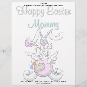 Happy Easter Mummy Letterhead