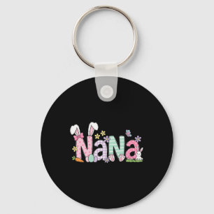 Happy Easter Nana Bunny Ears For Grandma Grandmoth Key Ring